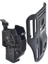 Orpaz Glock Low-Ride Paddle, Belt & Vest Level 2 Gun Holster Thumb Release 360 Rotation & Tension Adjustment Polymer Holster