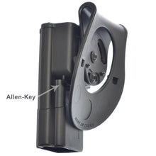 Orpaz 1911 Gun Holster Polymer 360 Rotation Paddle & Belt w/ Tension Adjustment Screw Fits all 1911 Makes w/ Picatinny-Rail & Without