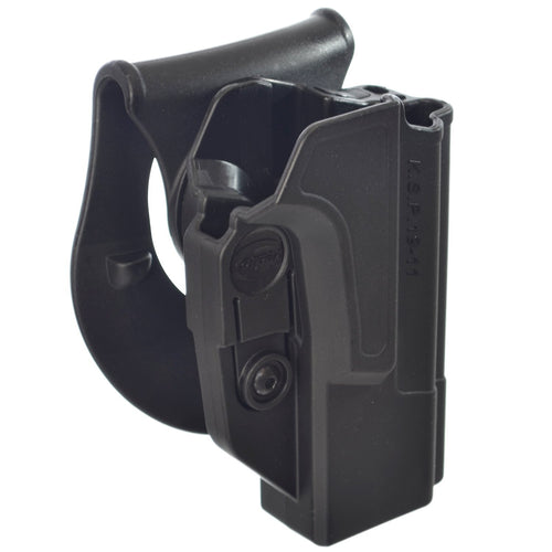 Orpaz 1911 Gun Holster Polymer 360 Rotation Paddle & Belt w/ Tension Adjustment Screw Fits all 1911 Makes w/ Picatinny-Rail & Without