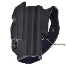 Orpaz H&K USP Gun Holster Polymer 360 Rotation Paddle & Belt w/ Tension Adjustment Screw Fits Heckler & Koch USP Full Size