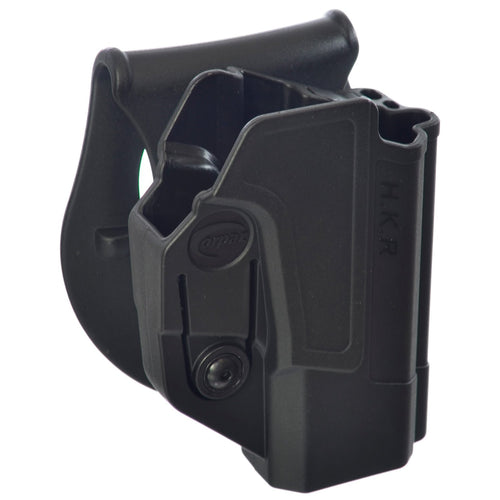 Orpaz H&K USP Gun Holster Polymer 360 Rotation Paddle & Belt w/ Tension Adjustment Screw Fits Heckler & Koch USP Full Size